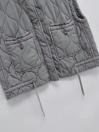 Grey Quilted Gilet