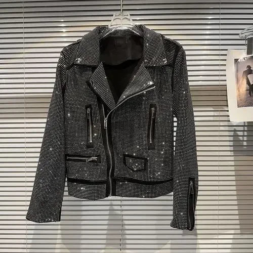 Sequin Biker Jacket - Festigal