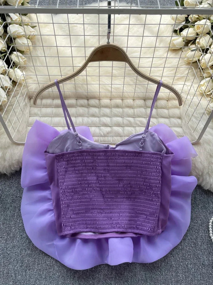 3D Rose Crop Top - Festigal