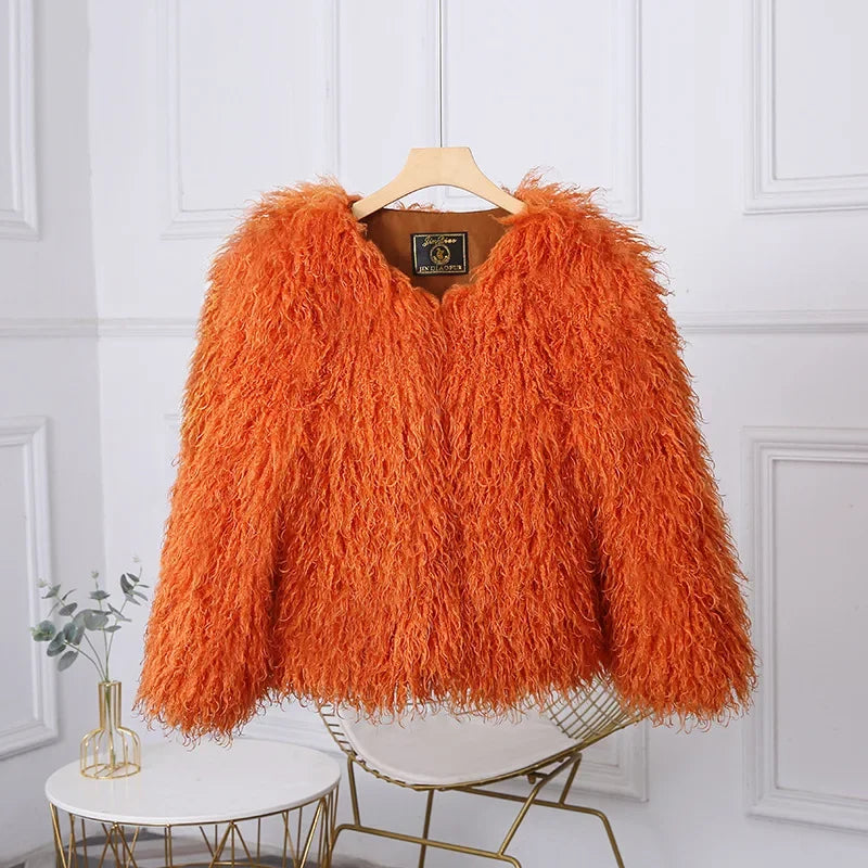 Shaggy Faux Fur Jacket - Festigal