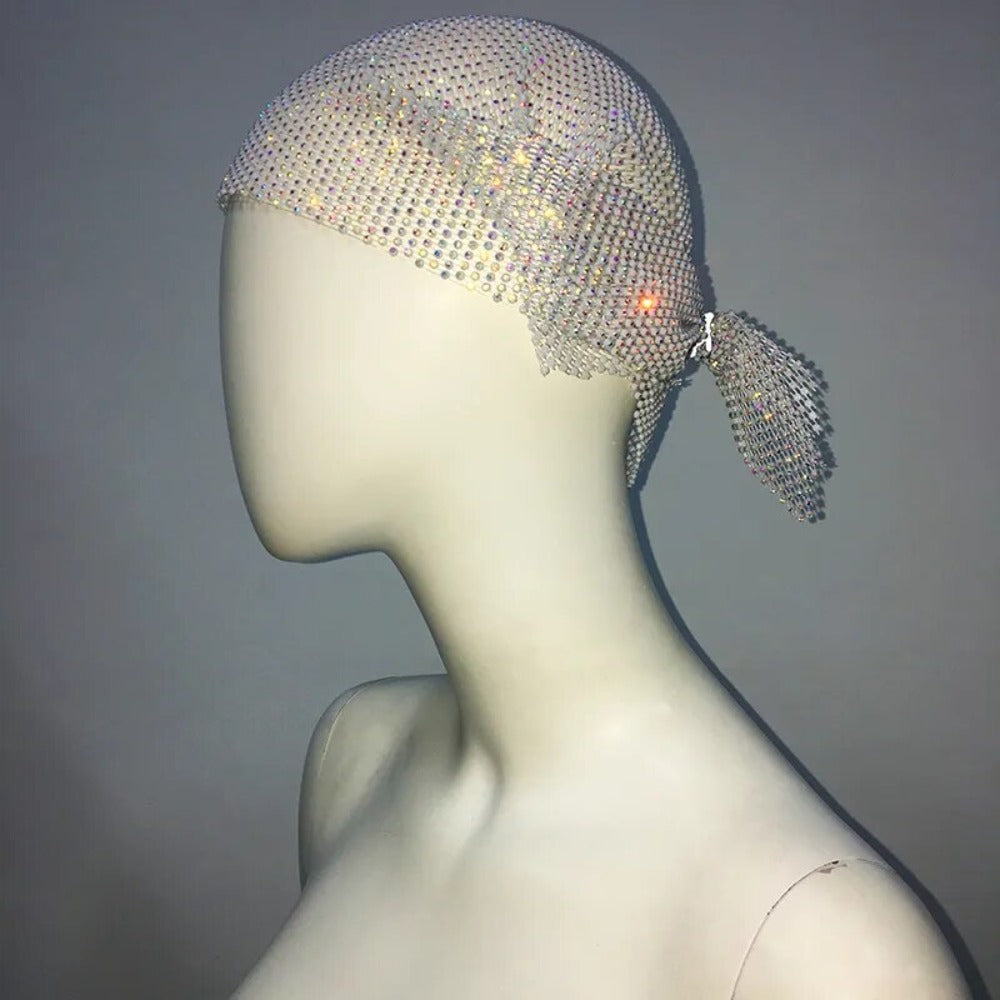 Rihanna Style Rhinestone Bandana - Festigal