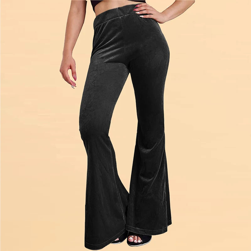 Flared Velvet Trousers - Festigal