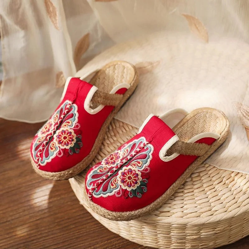 Embroidered Skull Espadrilles