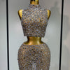 Rhinestone Tank Top & Mini Skirt Set