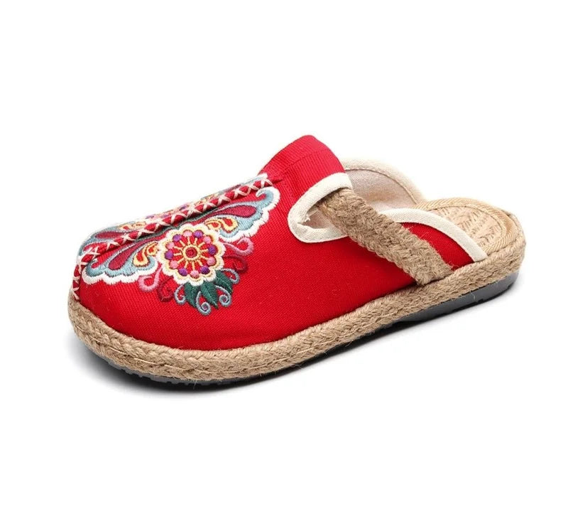 Embroidered Skull Espadrilles - Festigal