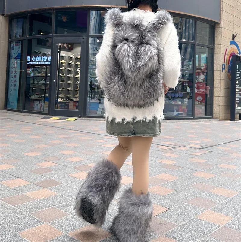 Faux Fur Backpack - Festigal