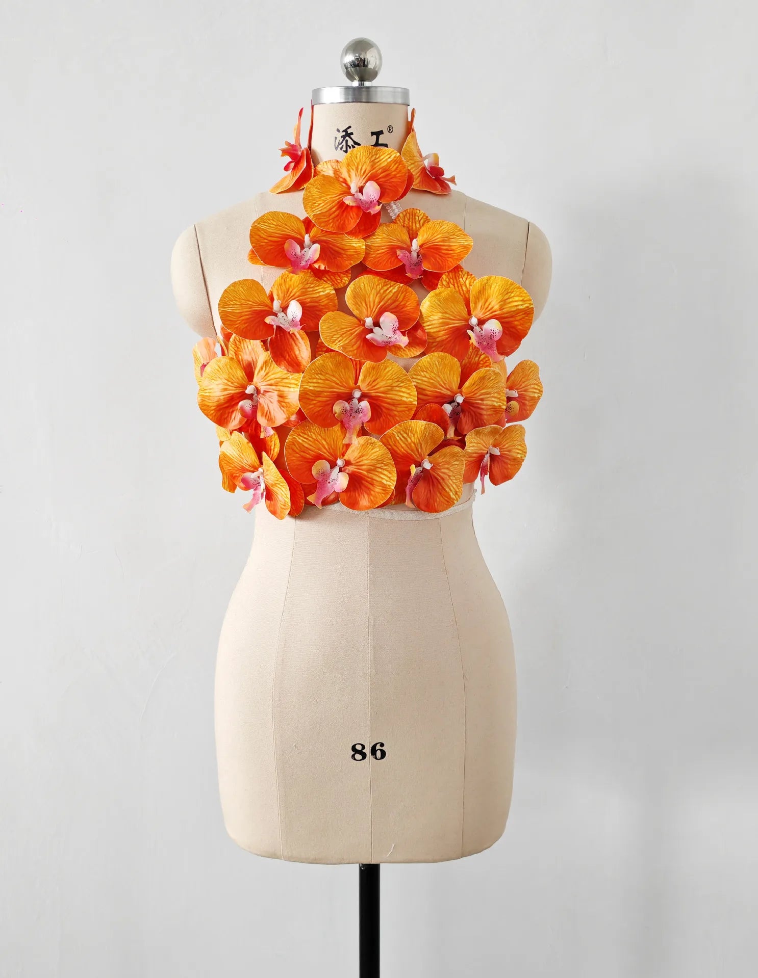 3D Flower Halterneck Top