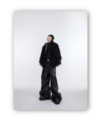 Men's Shaggy Faux Fur Jacket