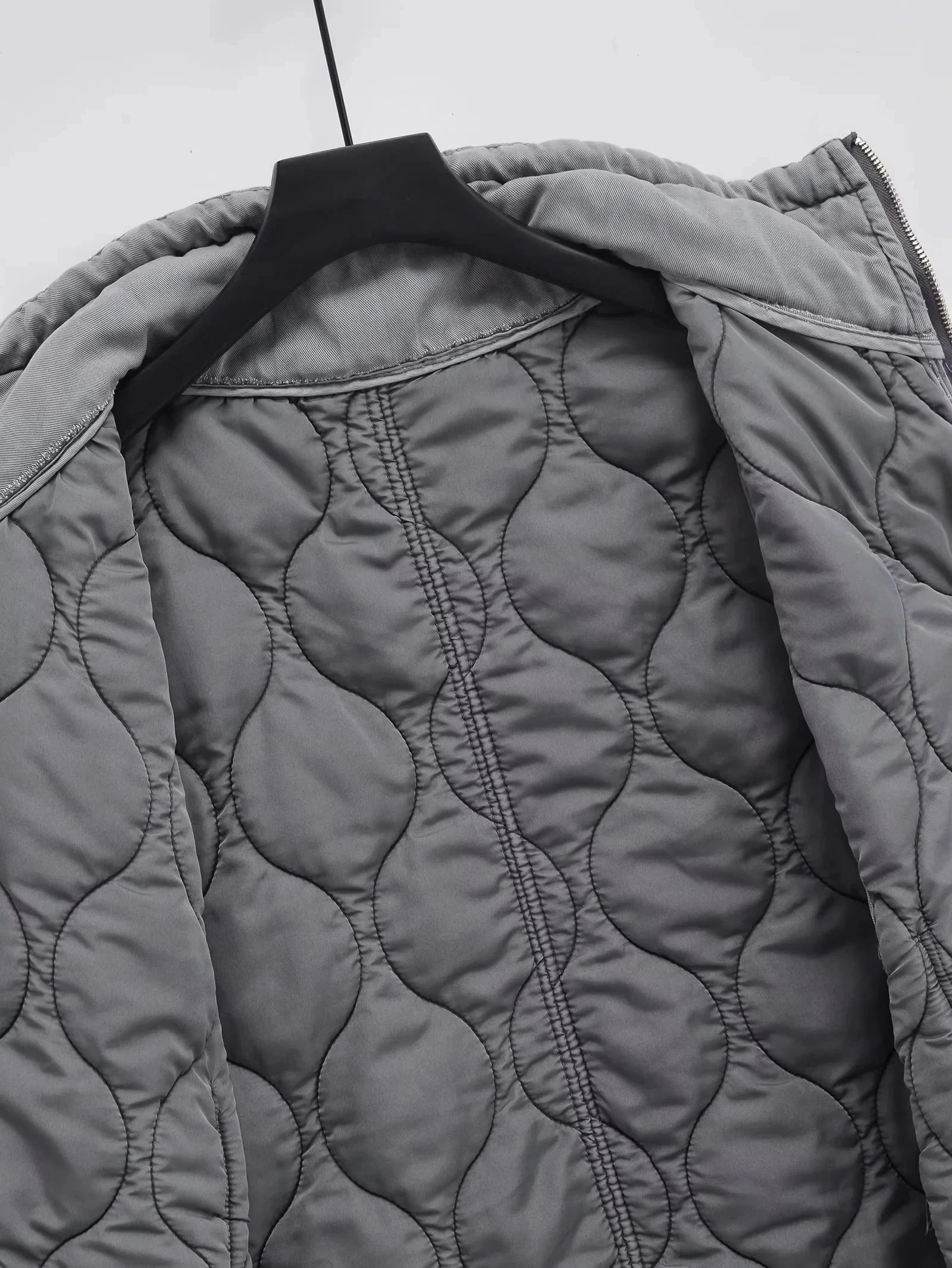 Grey Quilted Gilet - Festigal