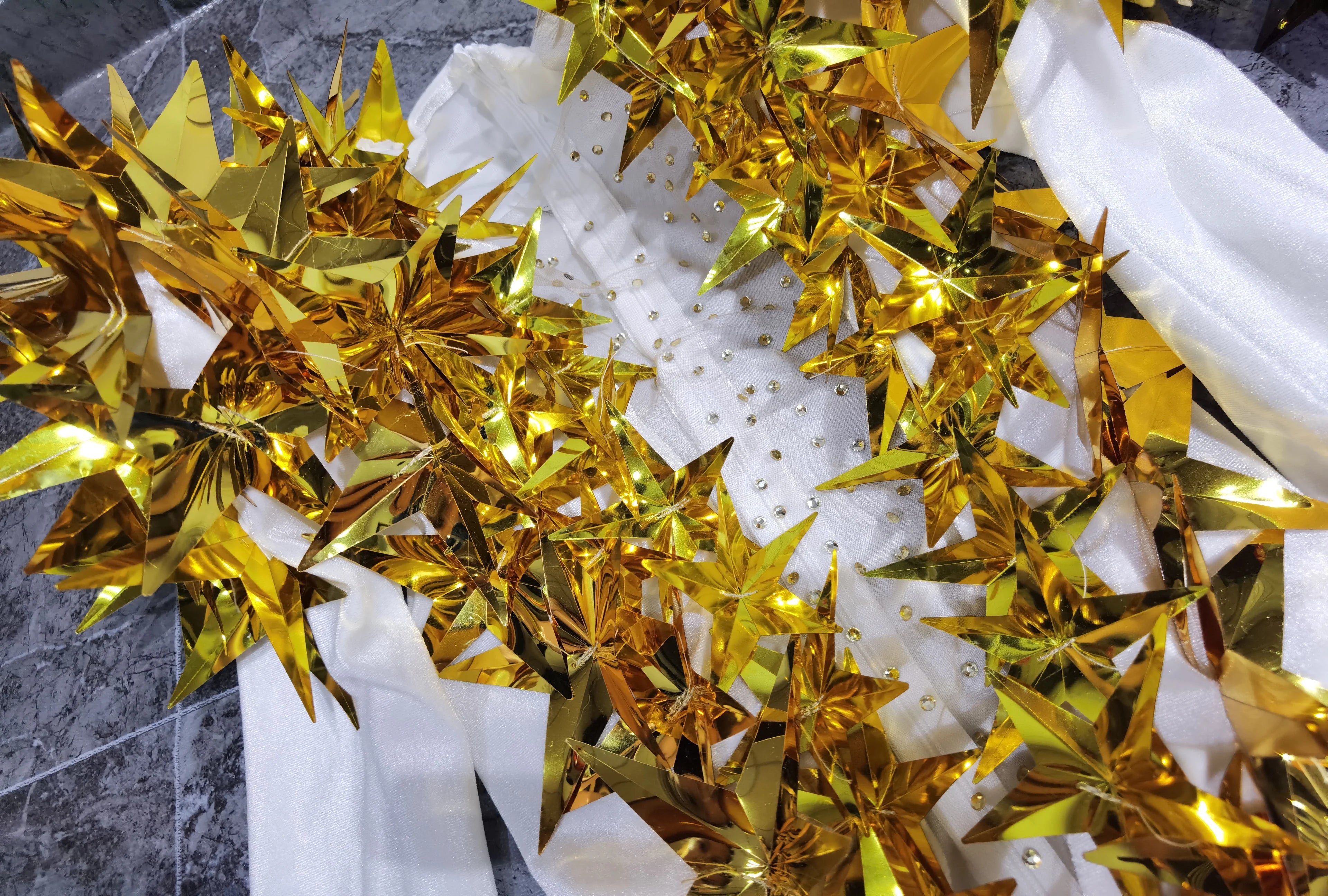 Heavily Embellished Star Bodysuit