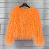 Shaggy Faux Fur Jacket Coat - Festigal