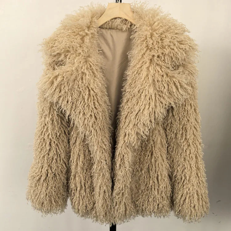 Curly Faux Fur Jacket