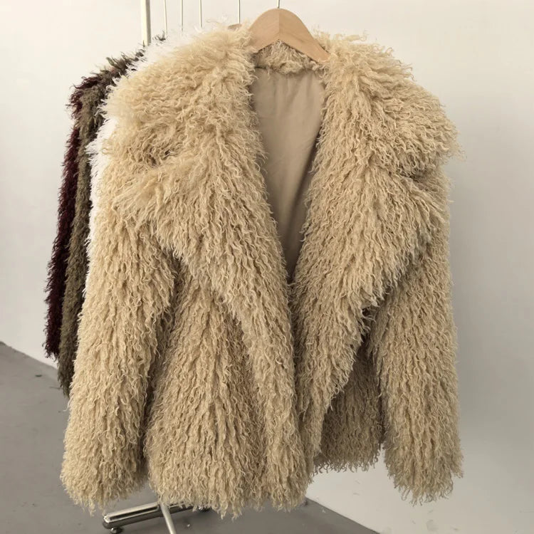 Curly Faux Fur Jacket