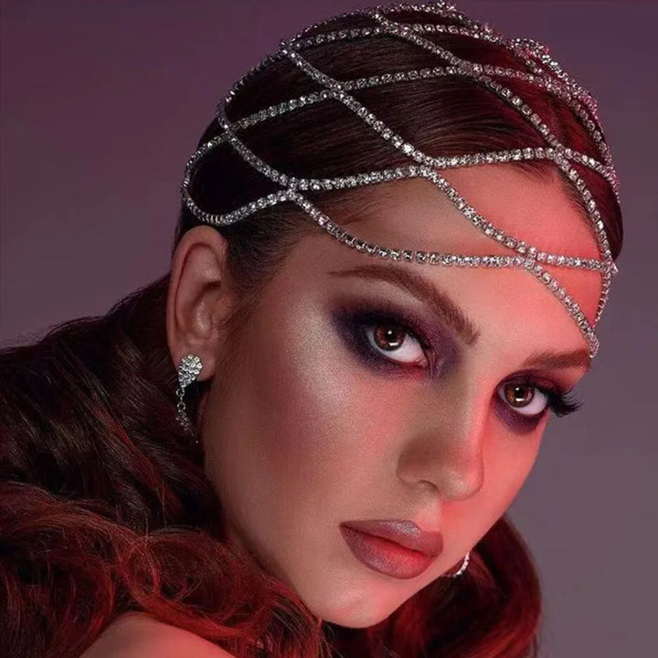 Hollow Rhinestone Head Chain - Festigal