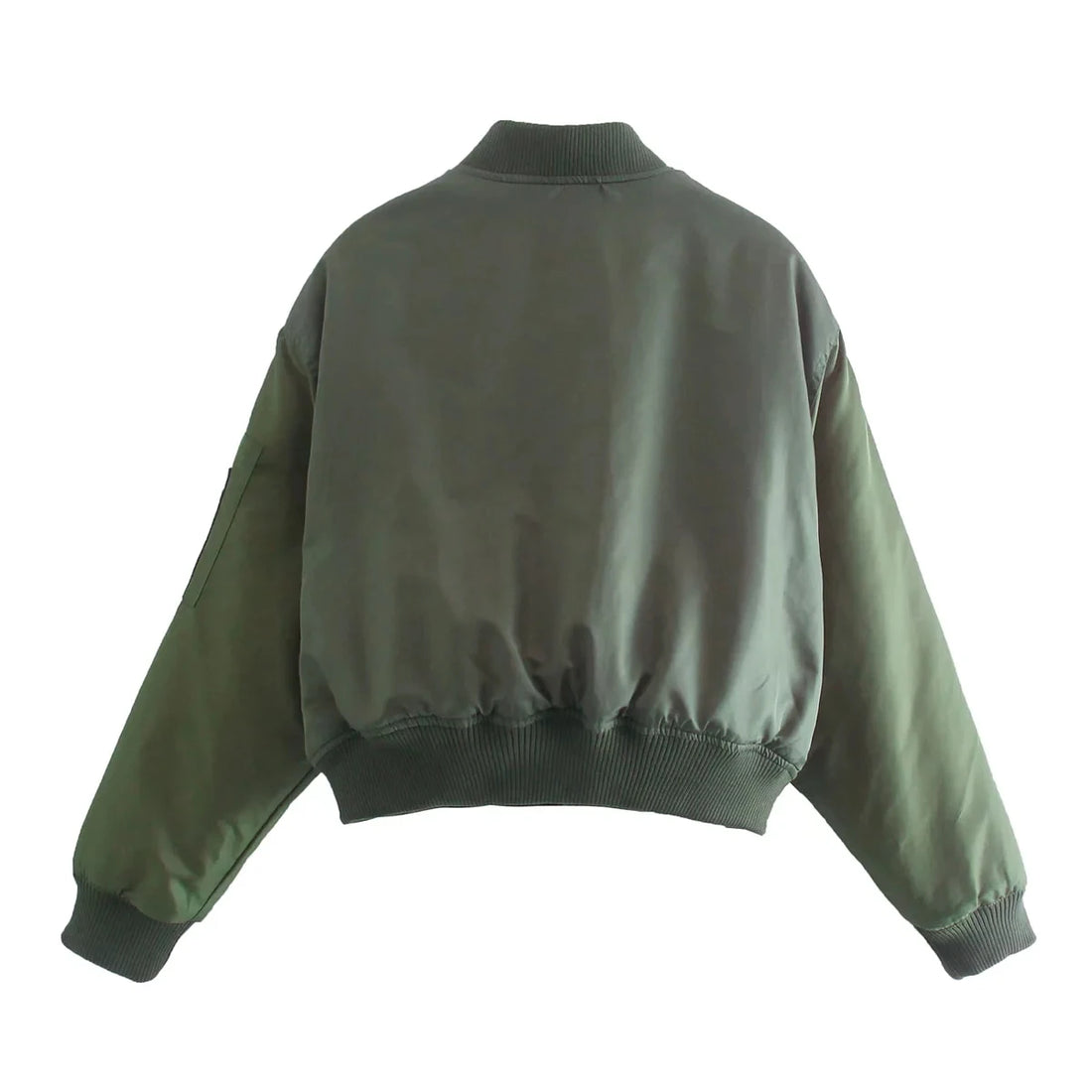 Indie Style Green Bomber Jacket - Festigal