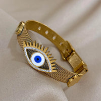 Evil Eye Steel Bracelet