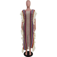 Knitted Ribbed Ruffle Dress - Festigal