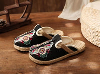 Embroidered Skull Espadrilles