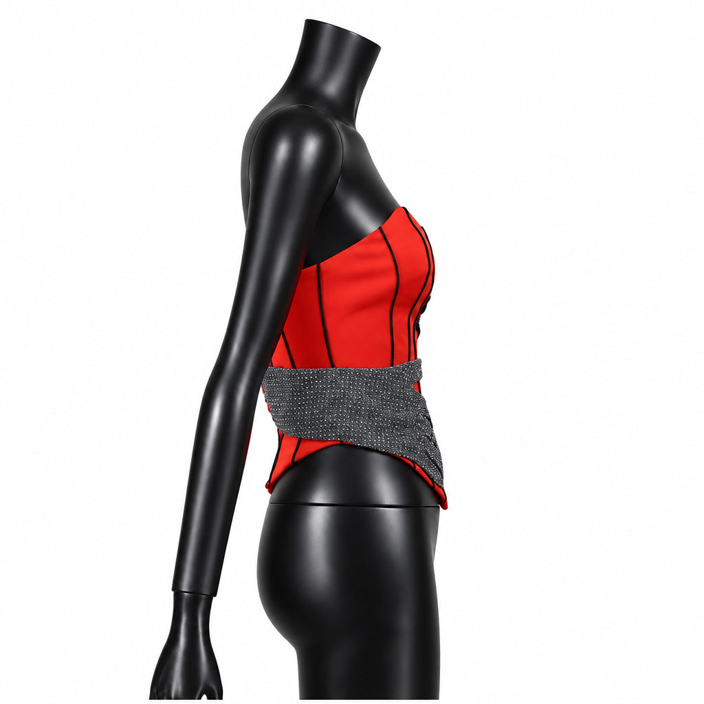 Hands Satin Corset