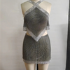 Metallic Sequin Asymmetrical Top & Skirt Set - Festigal