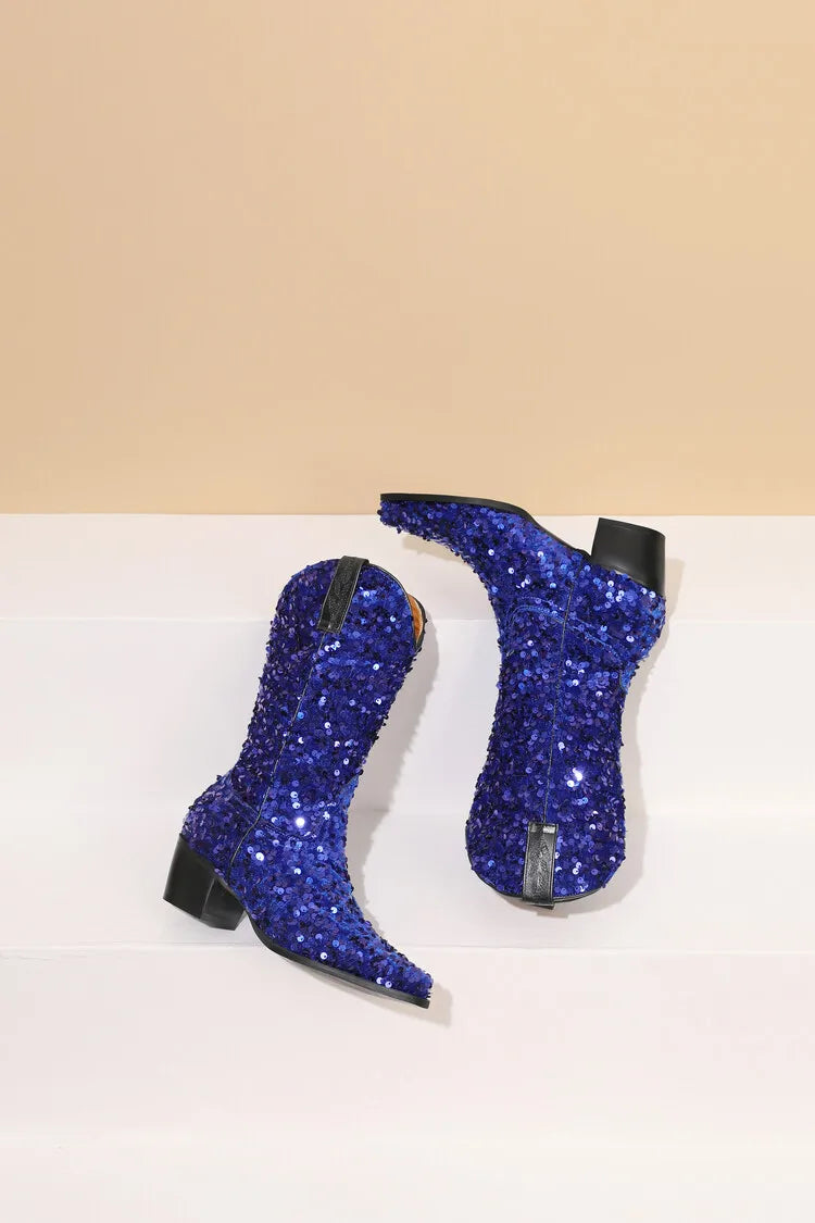 Sequin Cowgirl Boots