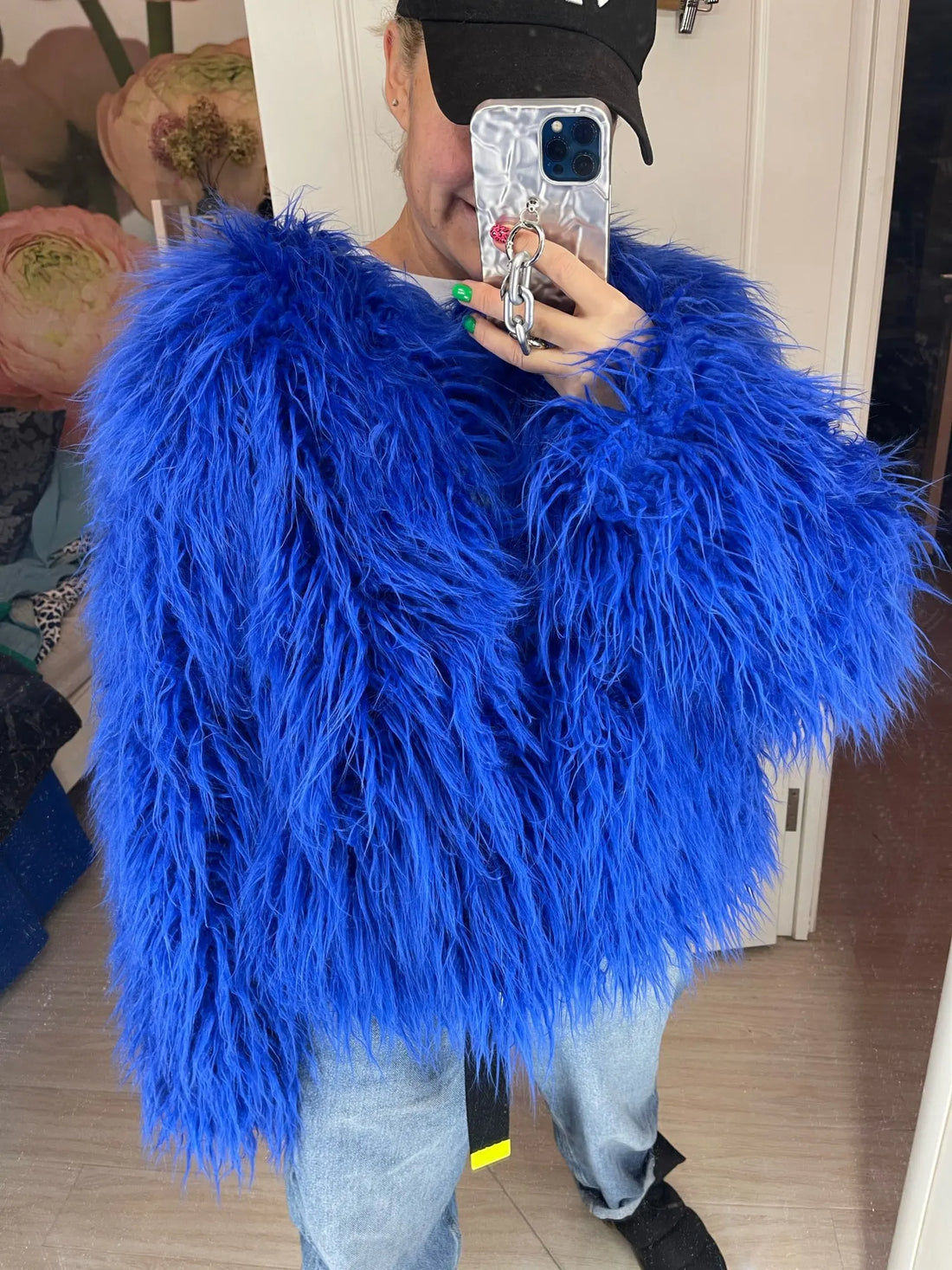 Shaggy Faux Fur Jacket Coat - Festigal