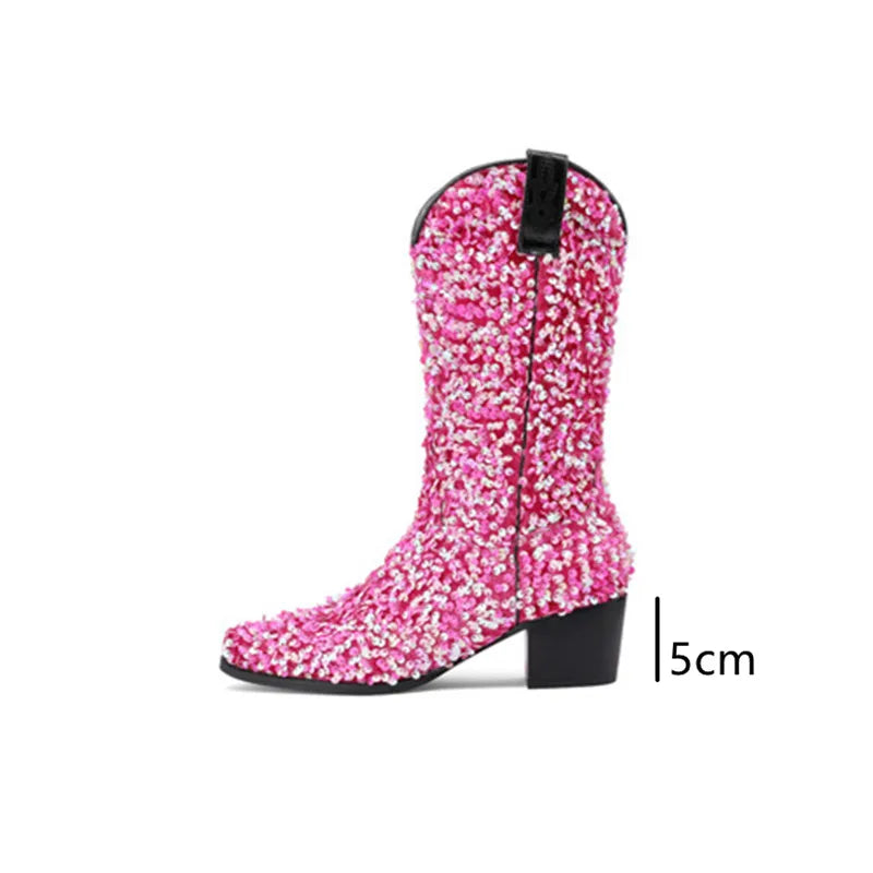 Sequin Cowgirl Boots