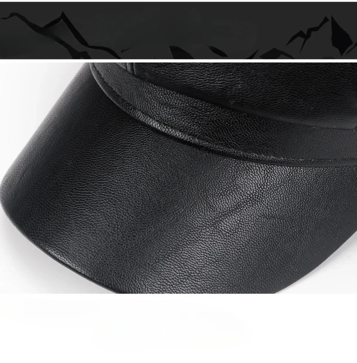 Faux Leather Adjustable Beret Cap - Festigal