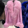 Suede Mongolian Fur Jacket