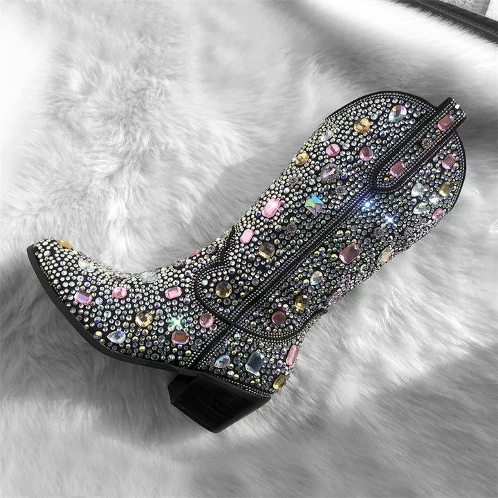Crystal Embellished Cowgirl Boots