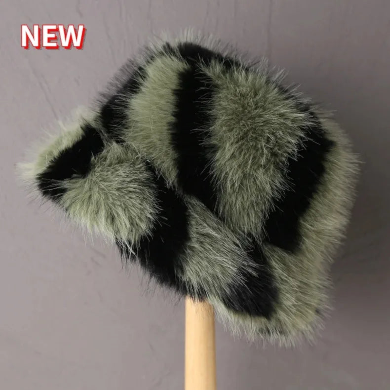 Faux Fur Bucket Hats - Festigal