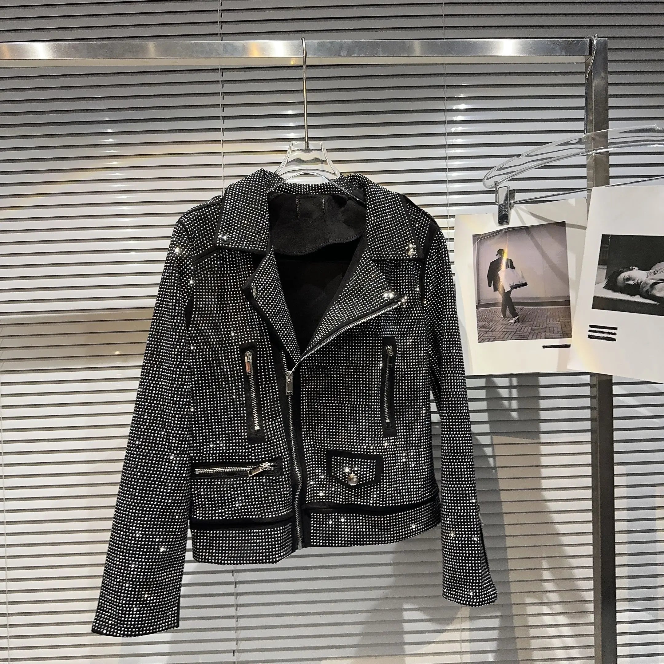 Sequin Biker Jacket - Festigal