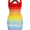 Rainbow Bandage Dress - Festigal