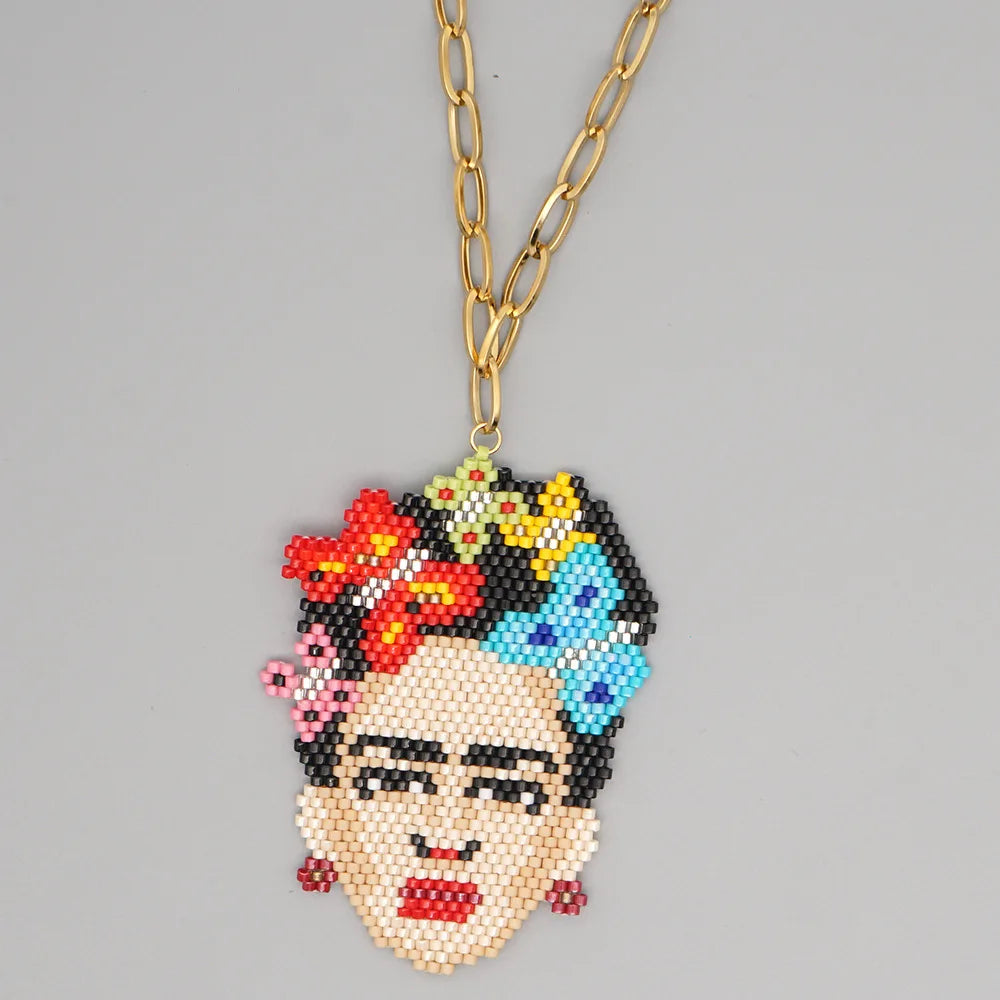 Frida Khalo Rice Bead Necklace - Festigal