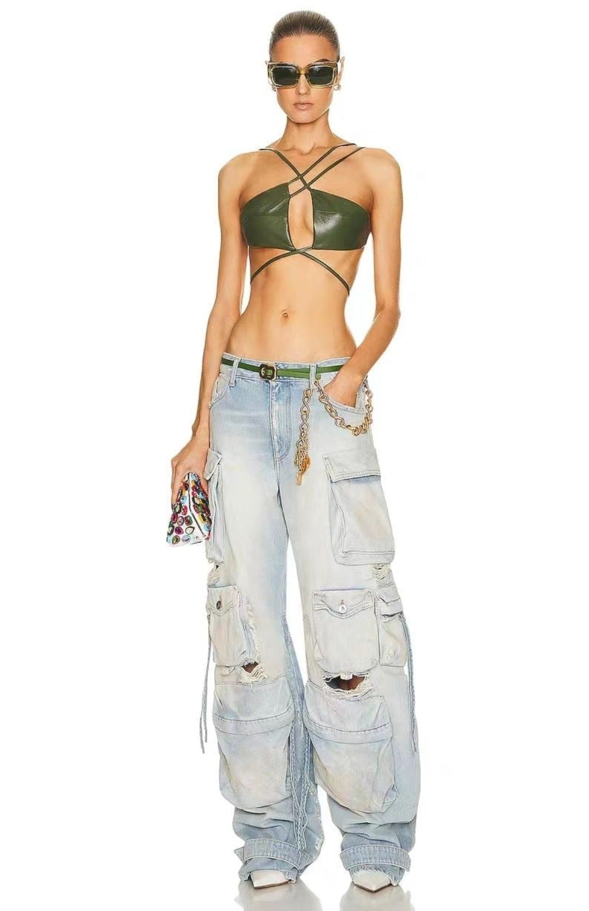 Heavy Duty Multi-Pocket Over Washed Cargo Pants - Festigal