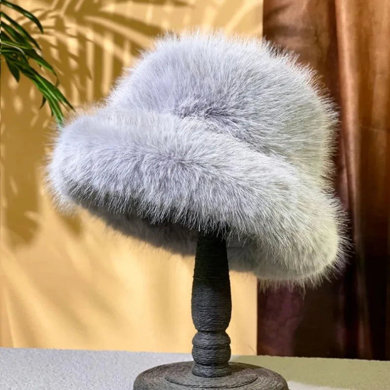 Faux Fur Bucket Hats - Festigal