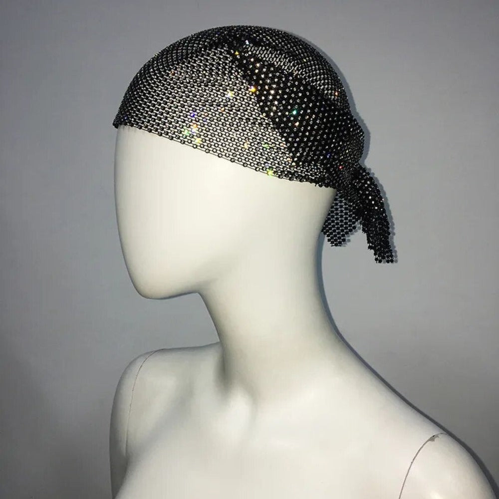 Rihanna Style Rhinestone Bandana - Festigal