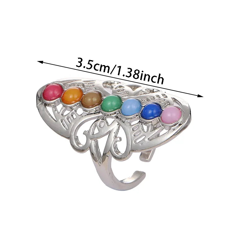 7 Chakra Stones Reiki Ring - Festigal