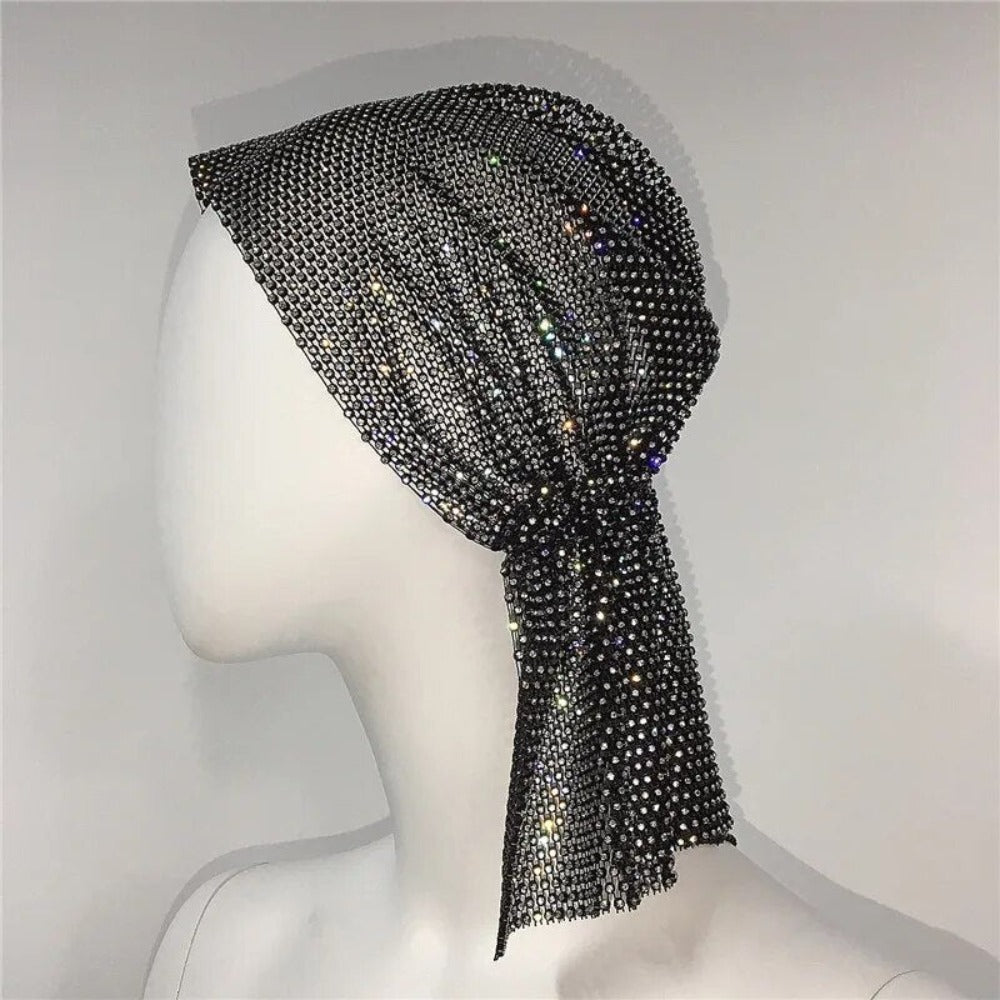 Rihanna Style Rhinestone Bandana - Festigal