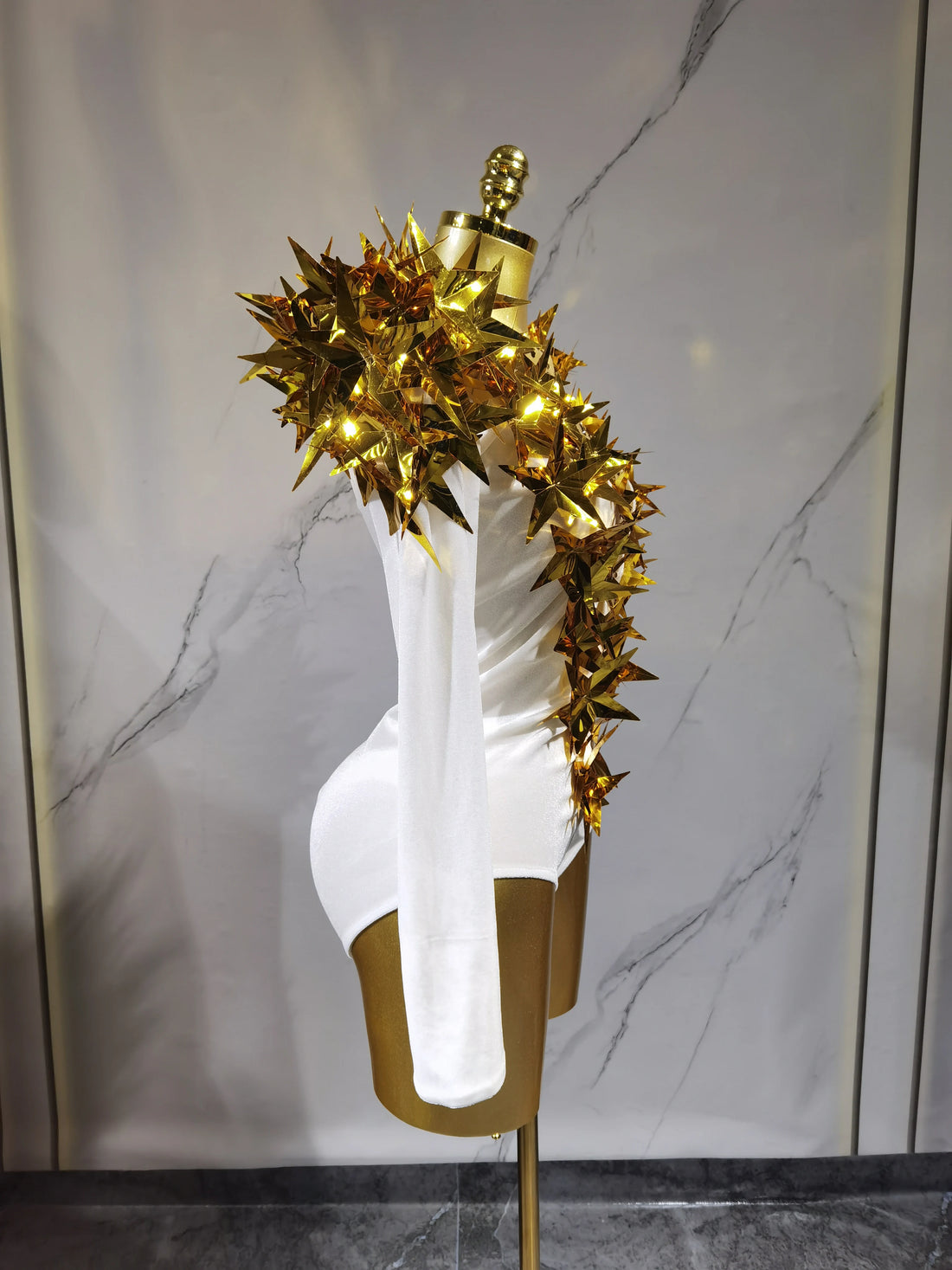 Heavily Embellished Star Bodysuit