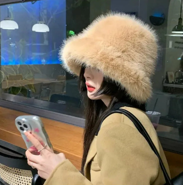 Faux Fur Bucket Hats - Festigal