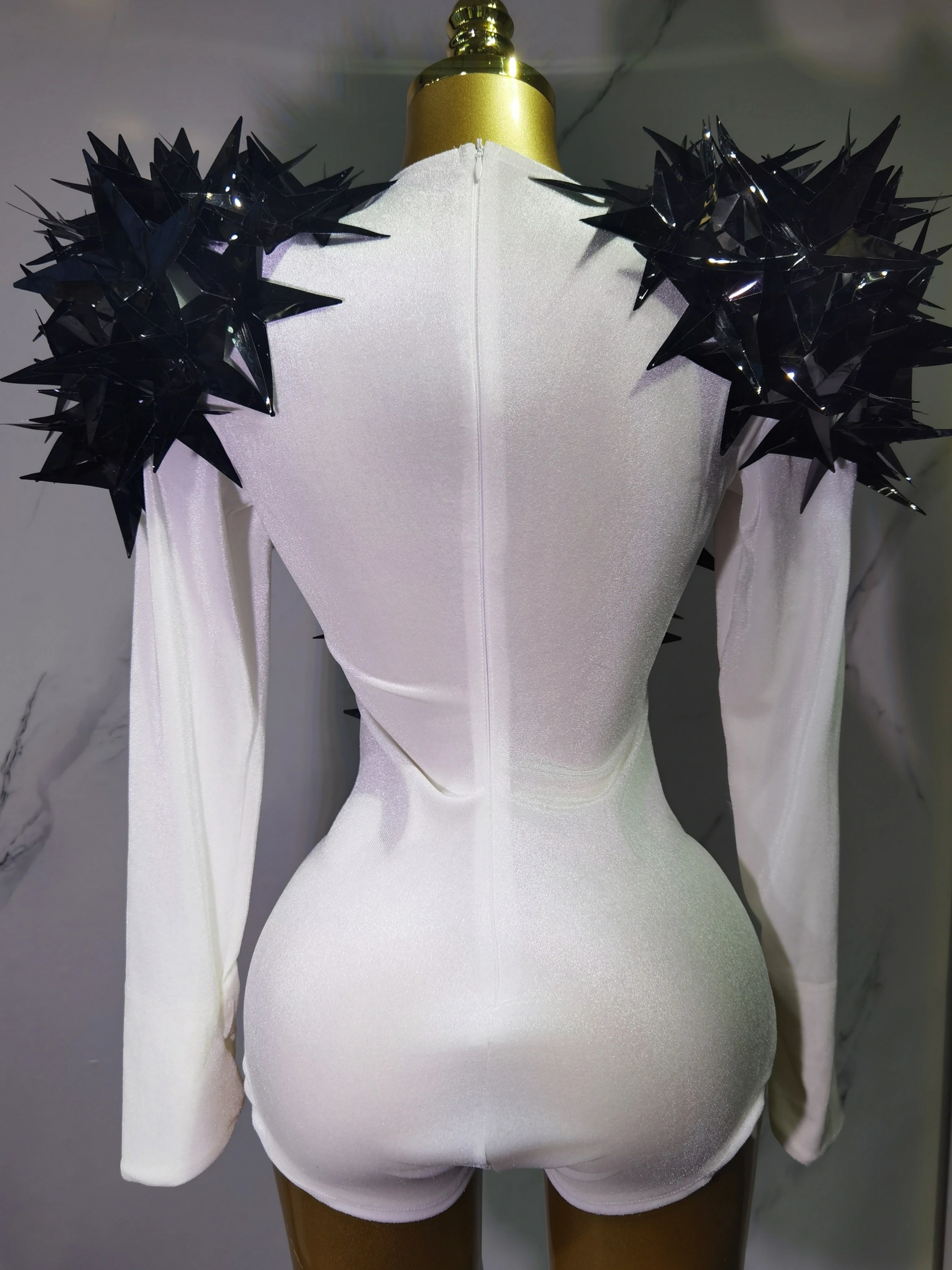 Heavily Embellished Star Bodysuit