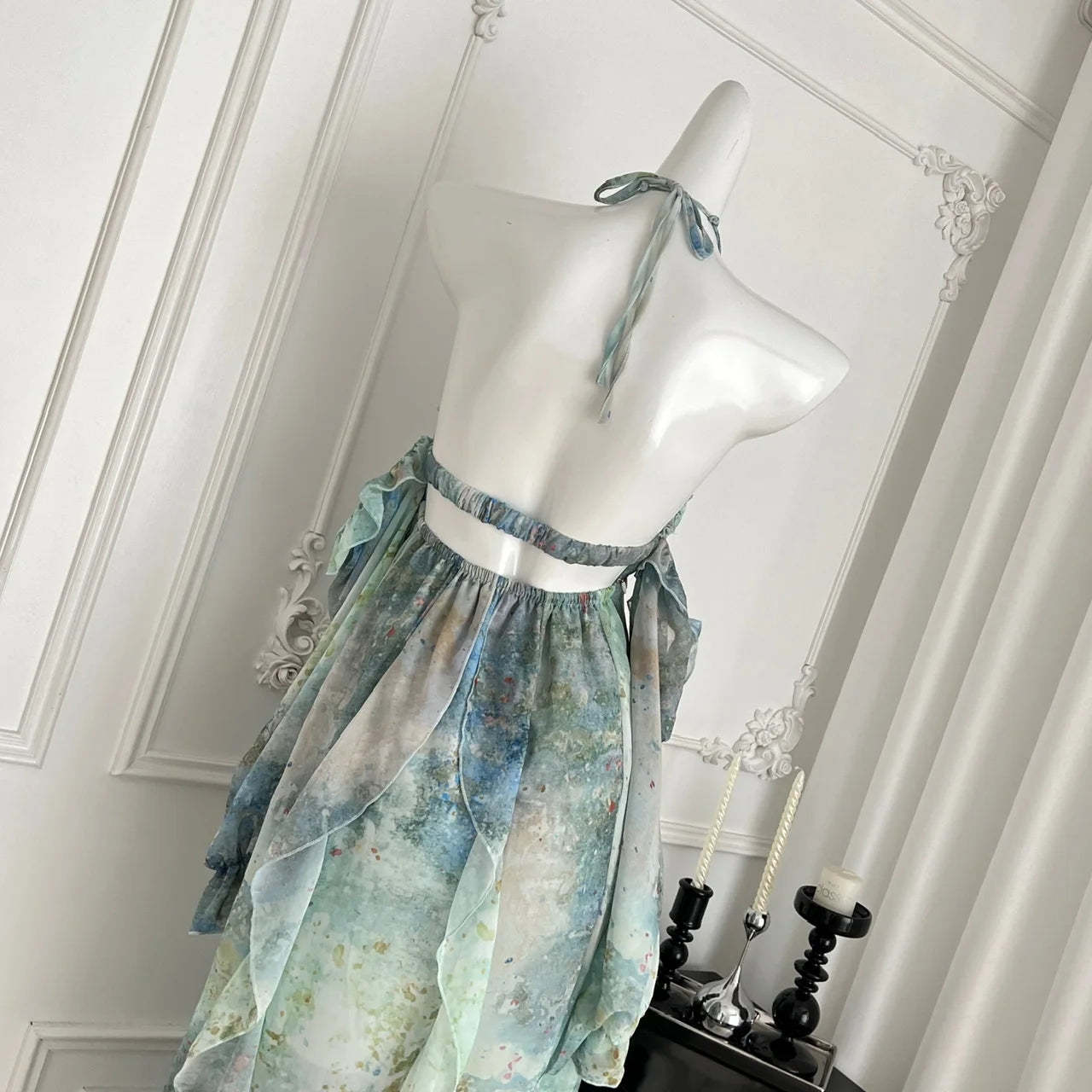 Beach Ruffle Maxi Dress