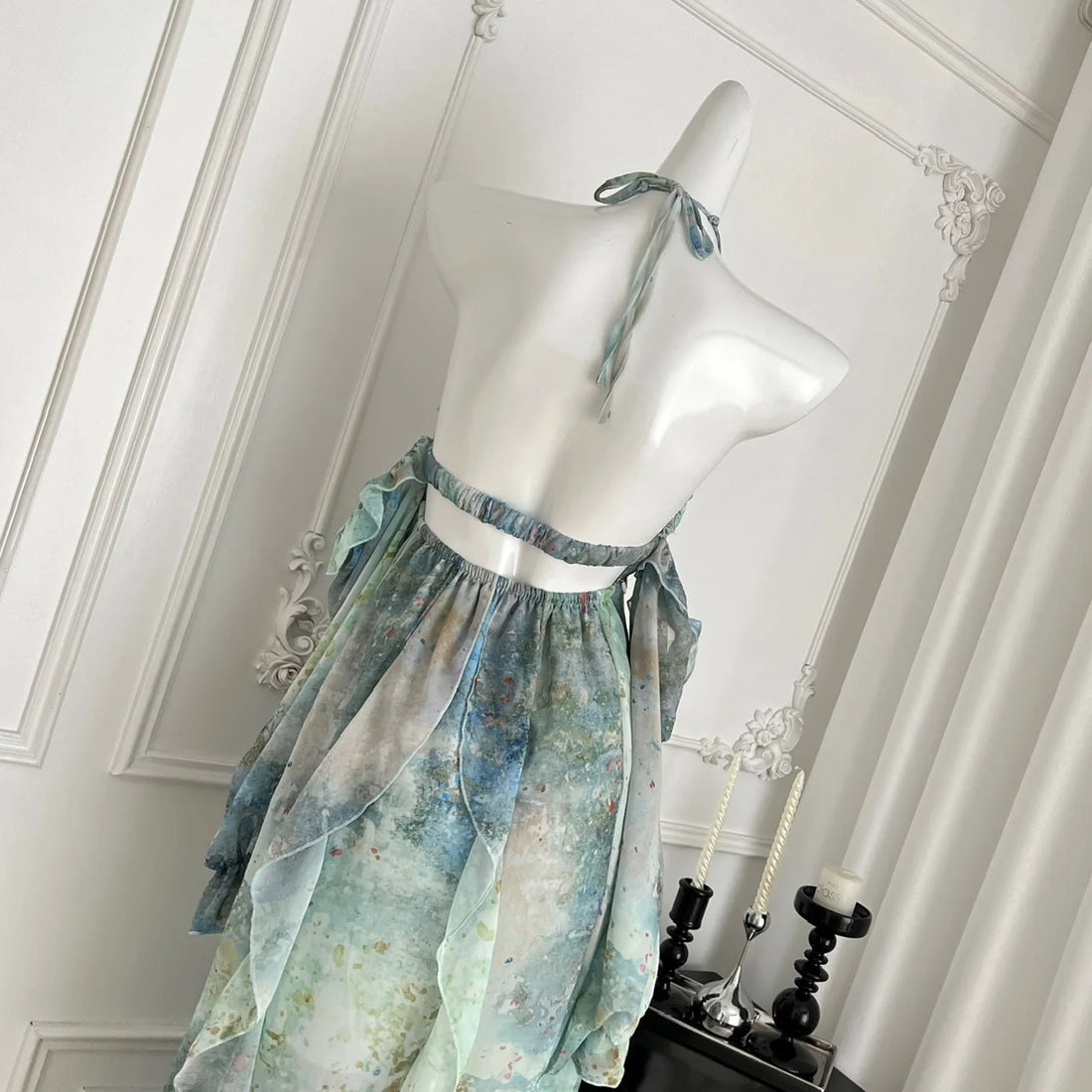 Beach Ruffle Maxi Dress