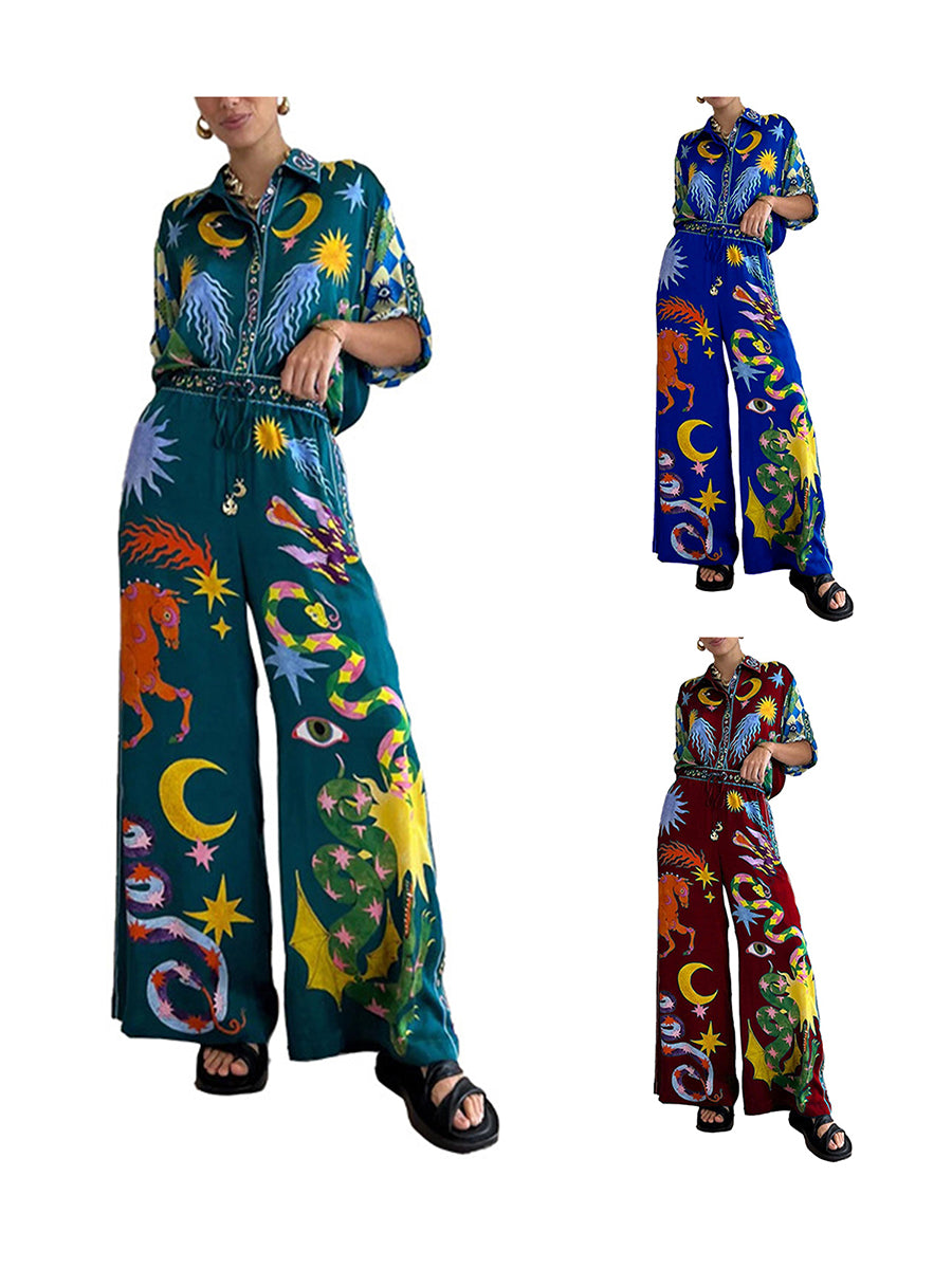 Ethereal Print Two-Piece Set - Festigal