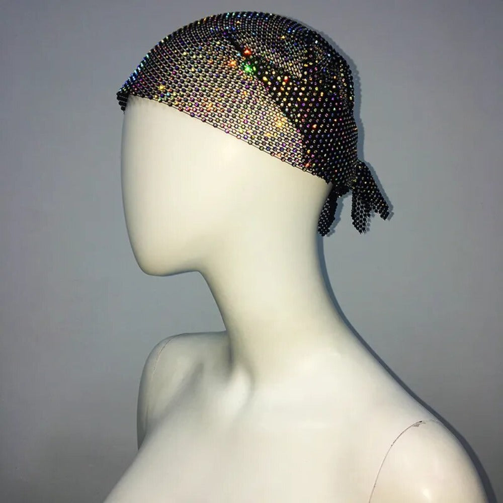Rihanna Style Rhinestone Bandana - Festigal