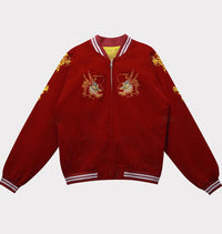 Men's Embroidered Japanese Dragon Jacket