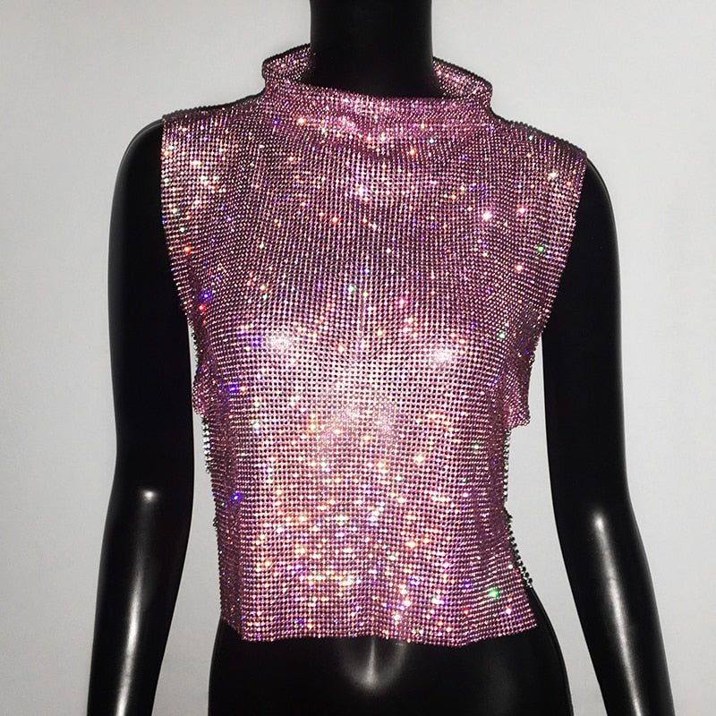 Rhinestone Chainmail Top - Festigal