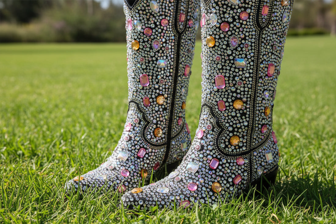 Crystal Embellished Cowgirl Boots
