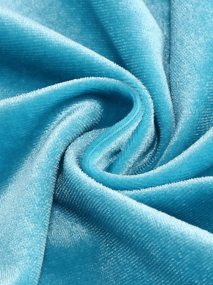 Velour Rope Tassel Maxi Dress